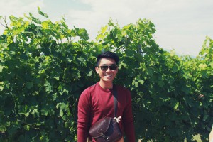 University of Wollongong (UOW) Malaysia KDU culinary arts student, Daniel, during his Field trip to Chianti wine vineyard in Italy. Students can go for a 7-month internship to ALMA, Italy.