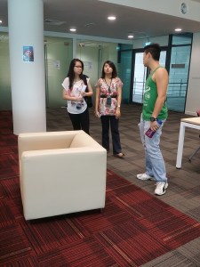 When EduSpiral students tour the campus & see the environment for themselves, it helps them to decide whether the university fits them. Pic - Students touring the library at Heriot-Watt University Malaysia
