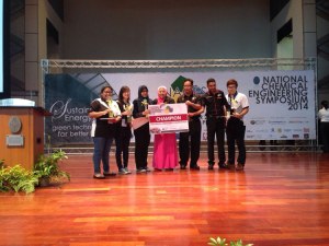 Curtin Sarawak chemical engineering students top winners in NACES 2014