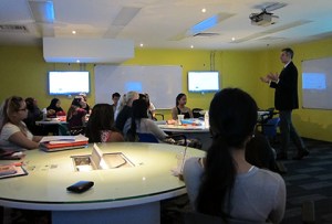 X-Space Classroom at Taylor's University - Promoting Learning Collaboratively, From the Lecturer, Peers and the World 