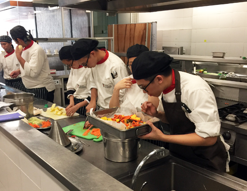 Training kitchen for Culinary Students at Taylor's University Lakeside Campus