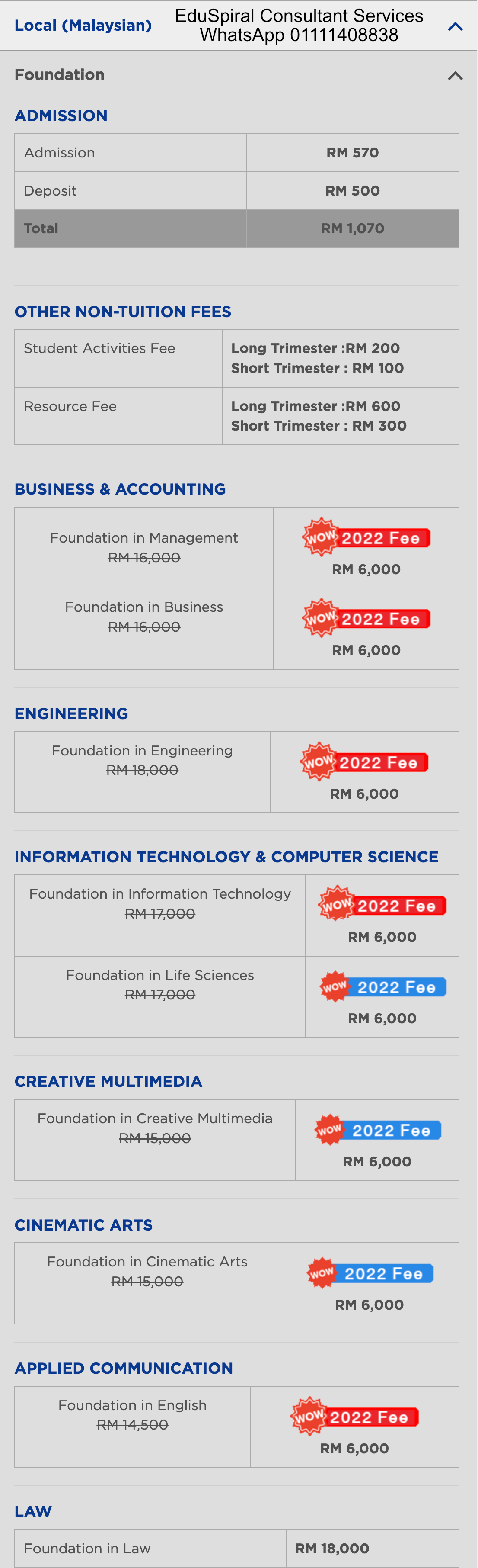 Most Affordable Foundation Programme in Malaysia at Multimedia University (MMU)