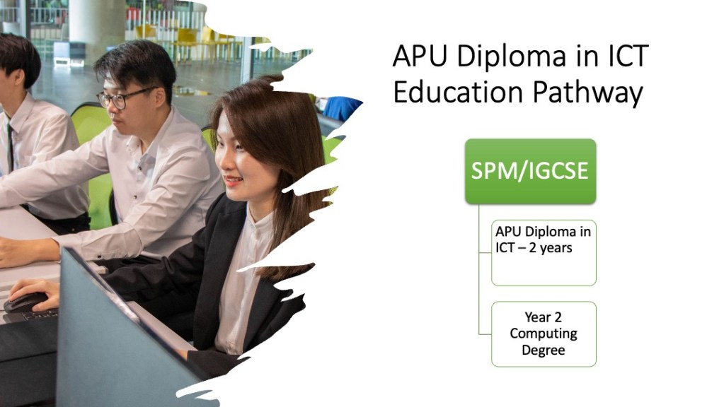 Asia Pacific University (APU) Diploma in Information Communication Technology (ICT) education pathway after Secondary School